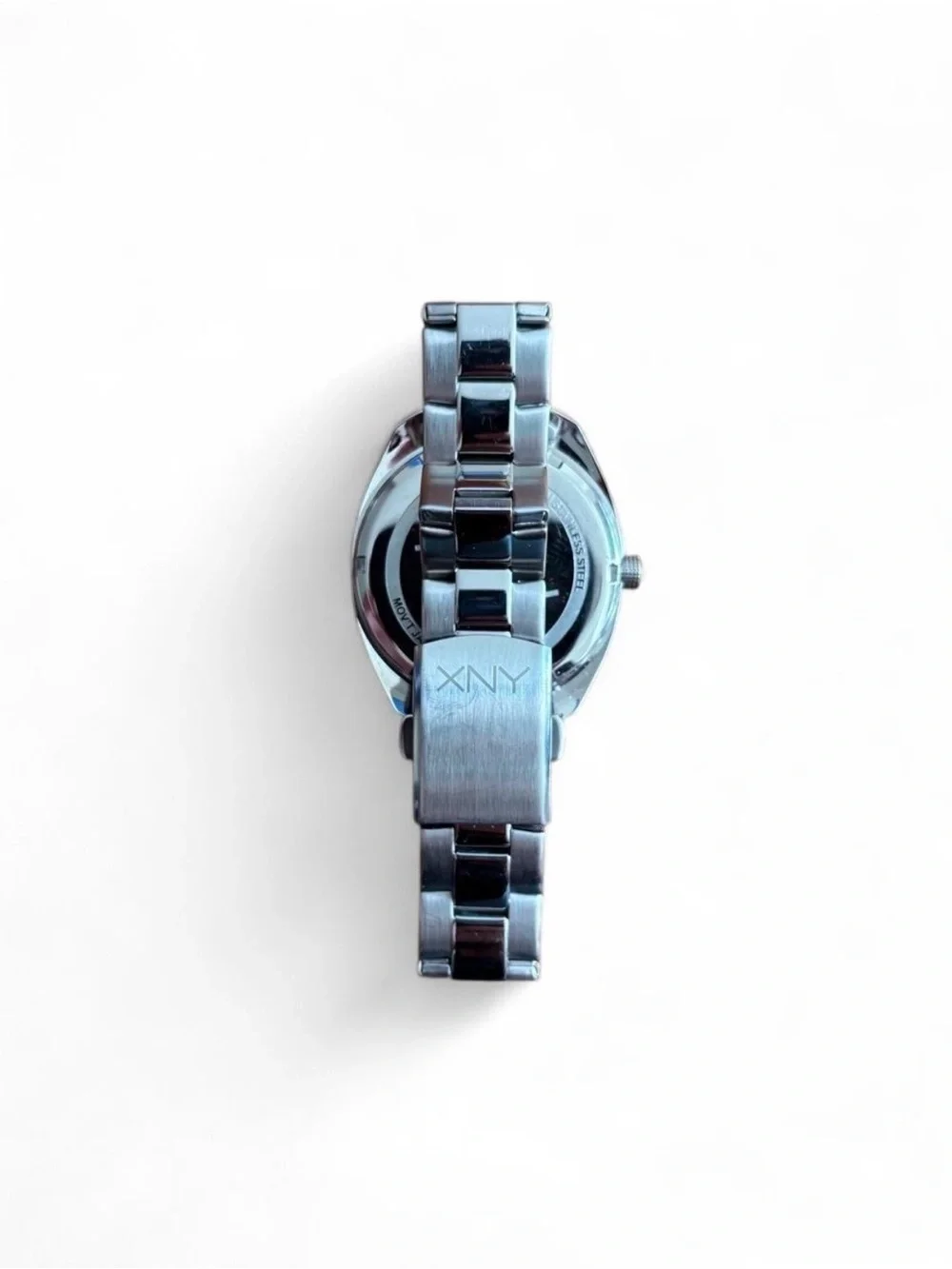 XNY Men’s Stainless Steel Quartz Watch Blue Turquoise Dial Silver Tone Bracelet
